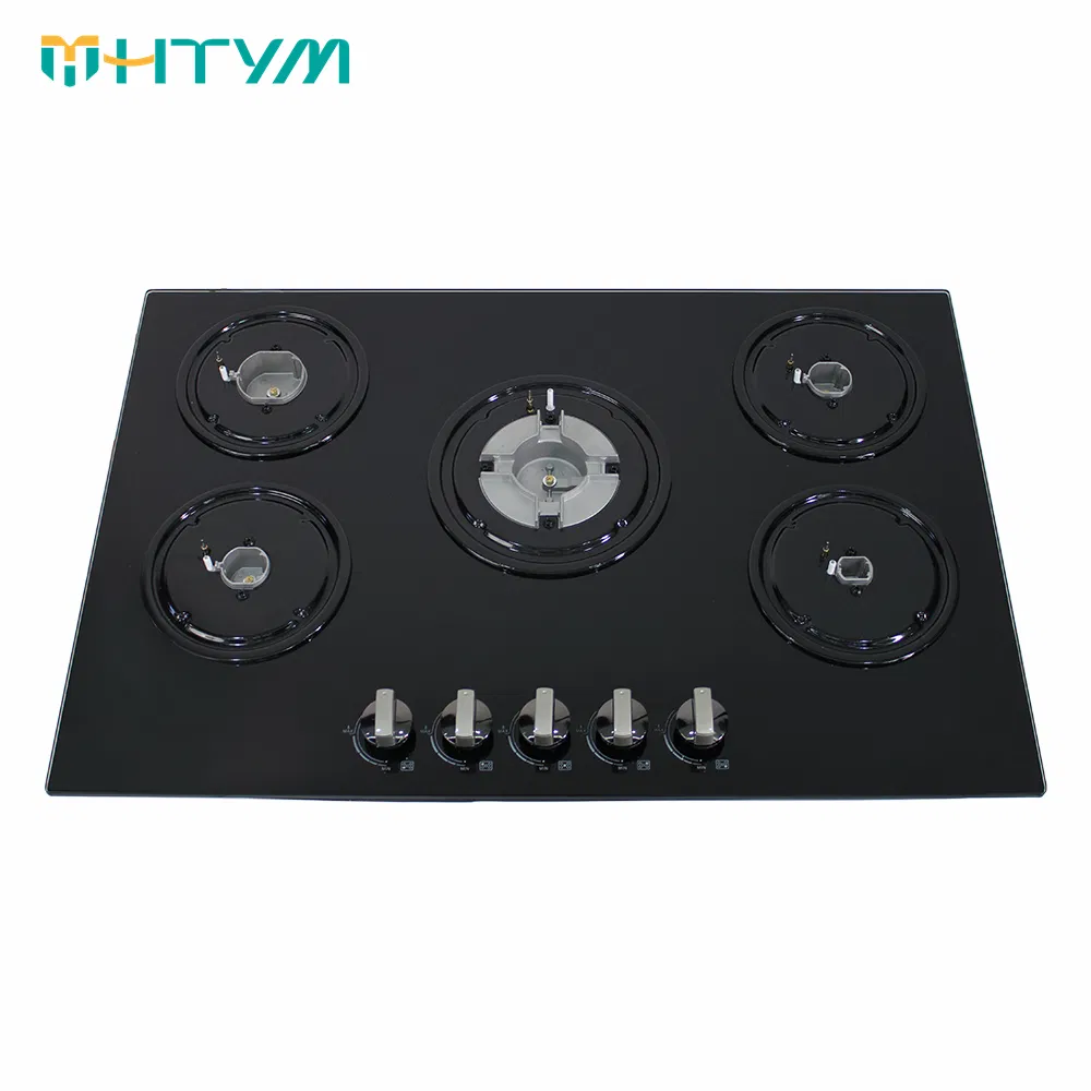 5 Burners Gas Stove with High Heat Power and Front Control Gas Hob