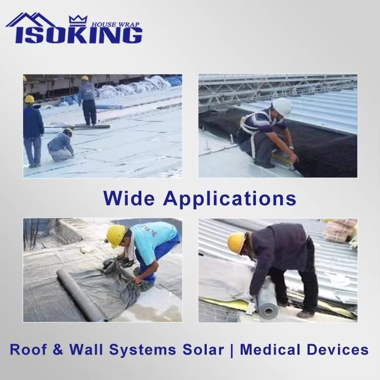 Isoking Non Woven Waterproof Breathable Membrane for Exterior Wall Facade and Roof Underlayment