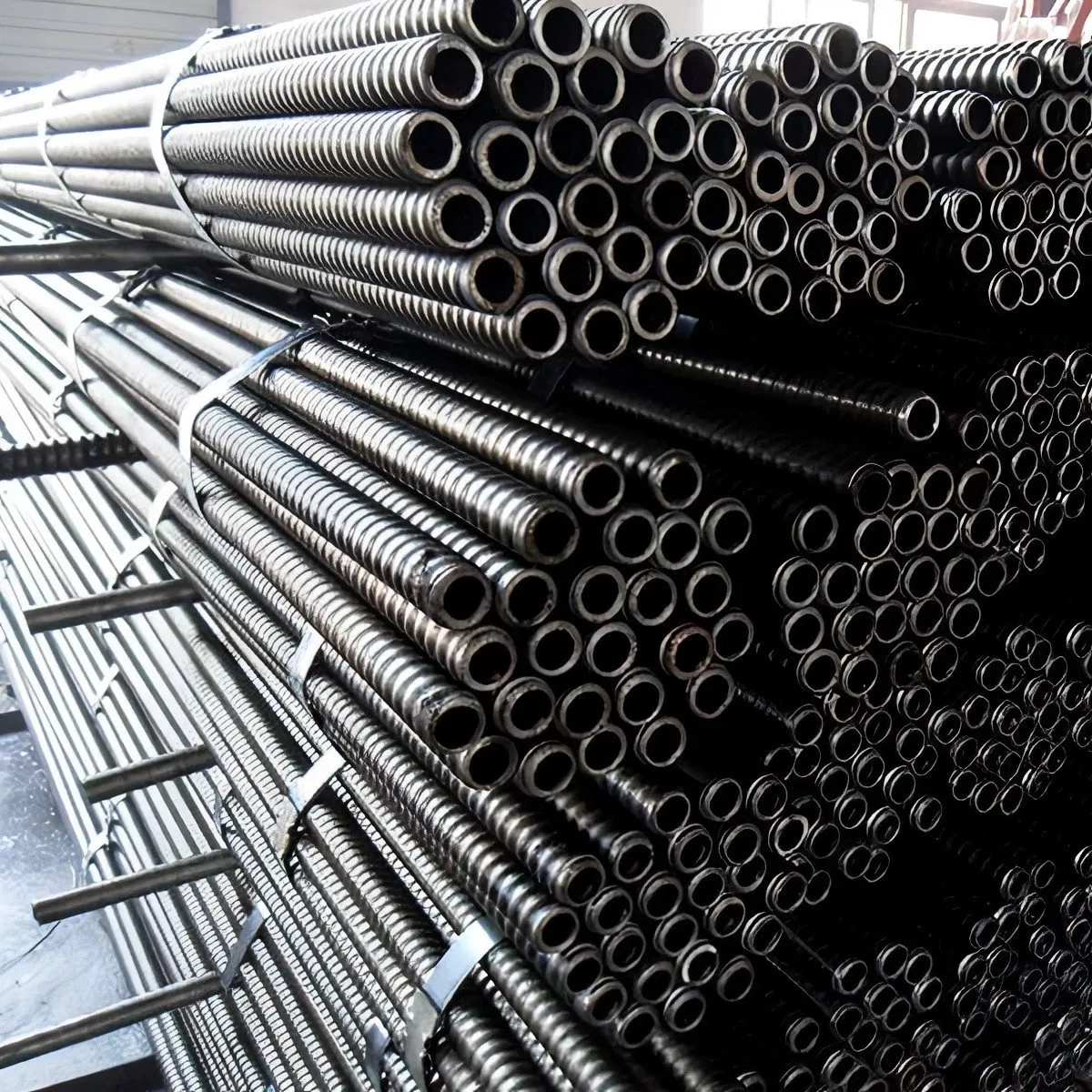 Factory Supply R38 R32 Threaded Hollow Bar 40cr 45 Steel Self Drilling Soil Nailing Anchor Bolt