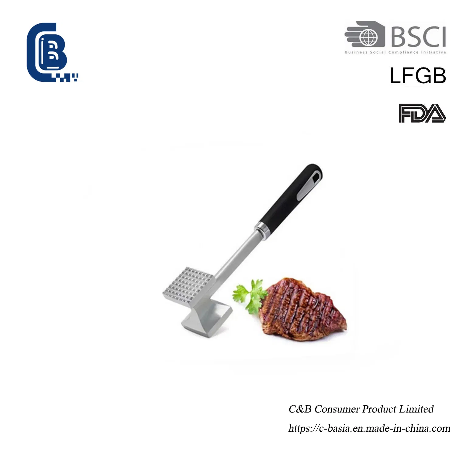 Meat Tenderizer Meat Hammer Stainless Steel Prongs Kitchen Utensils