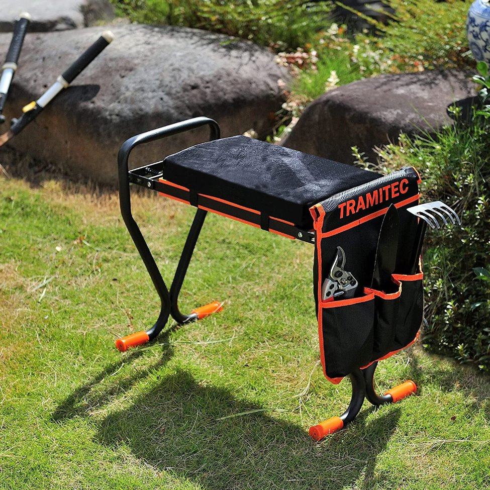 Garden Kneeler and Seat Foldable Garden Stool Kneeling Pad Garden Cart Tools