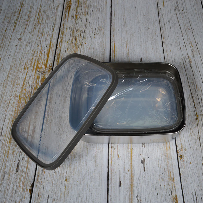 Kitchen Food Preservation Stainless Steel Fresh Box with Lid