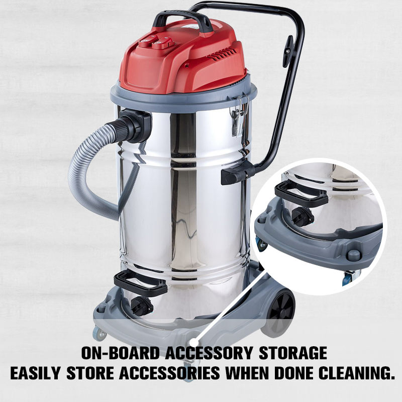 Double-Motor Industrial Large Capacity Vacuum Cleaner High Power Wet &Dry Vacuum Cleaner