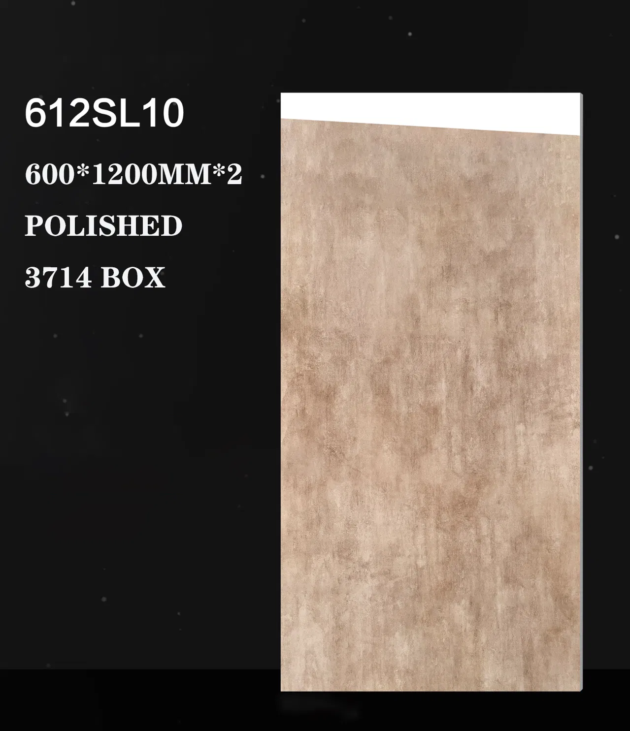 Плитка керамогранитная полированная 600x1200 мм