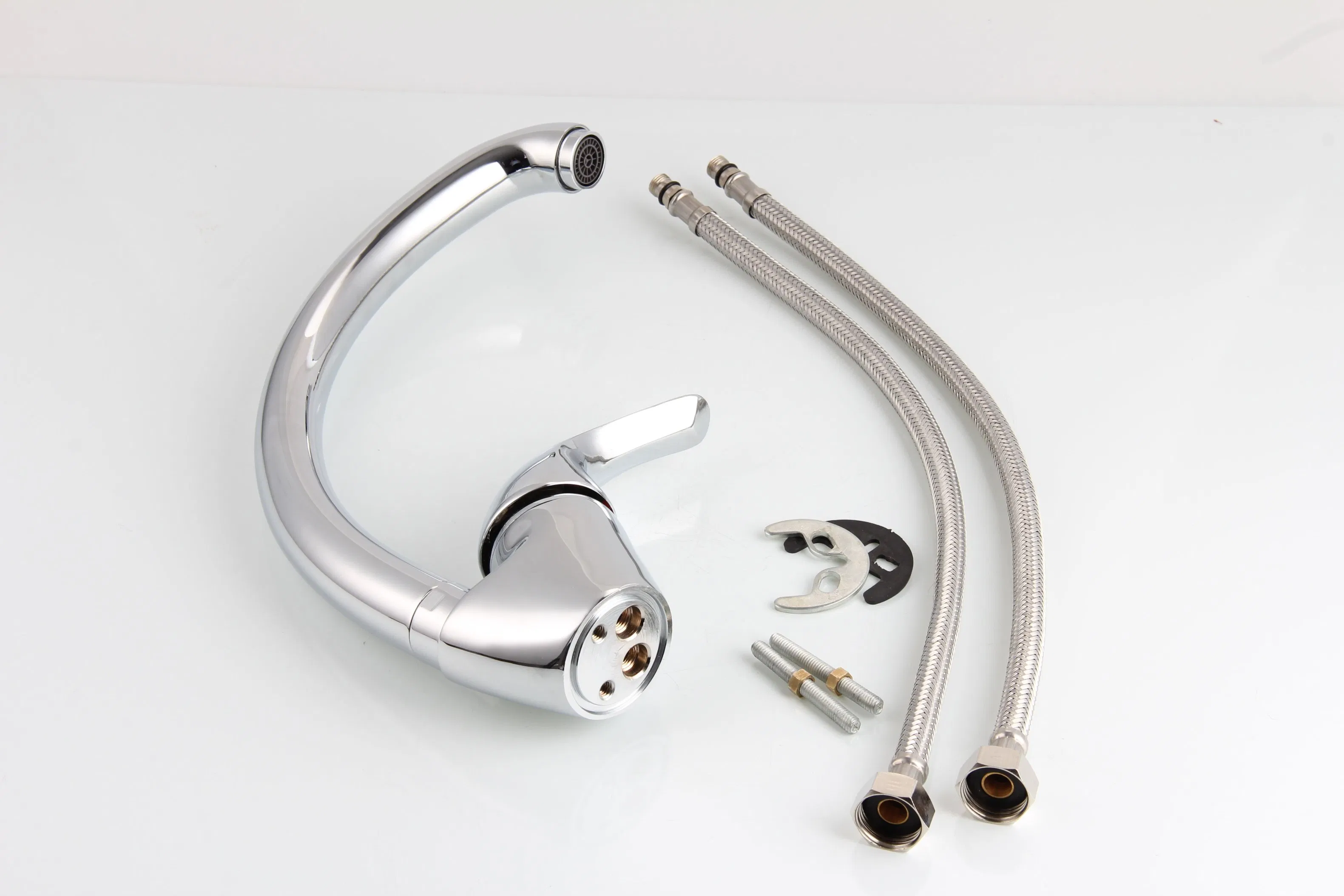 Single Lever Brass Body Kitchen Sink Mixer Faucet