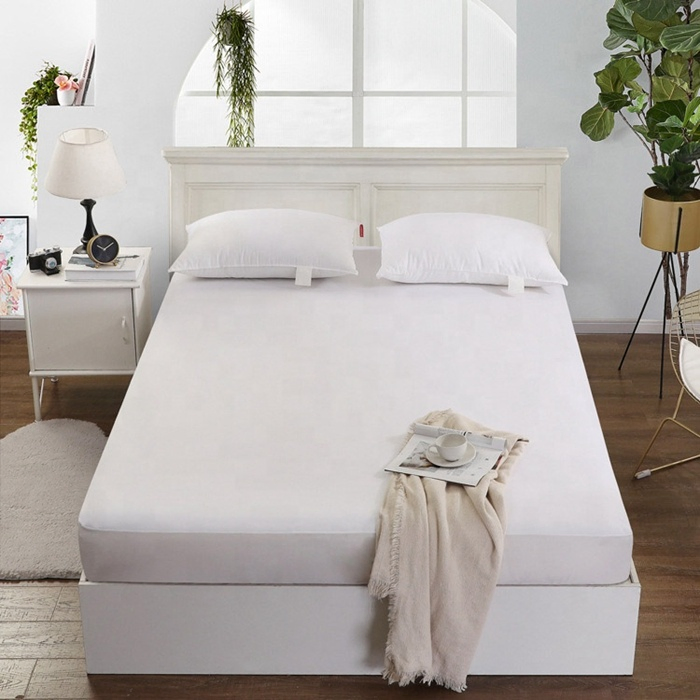 White Cheap Bed Wetting Mattress Protector Waterproof Mattress Cover