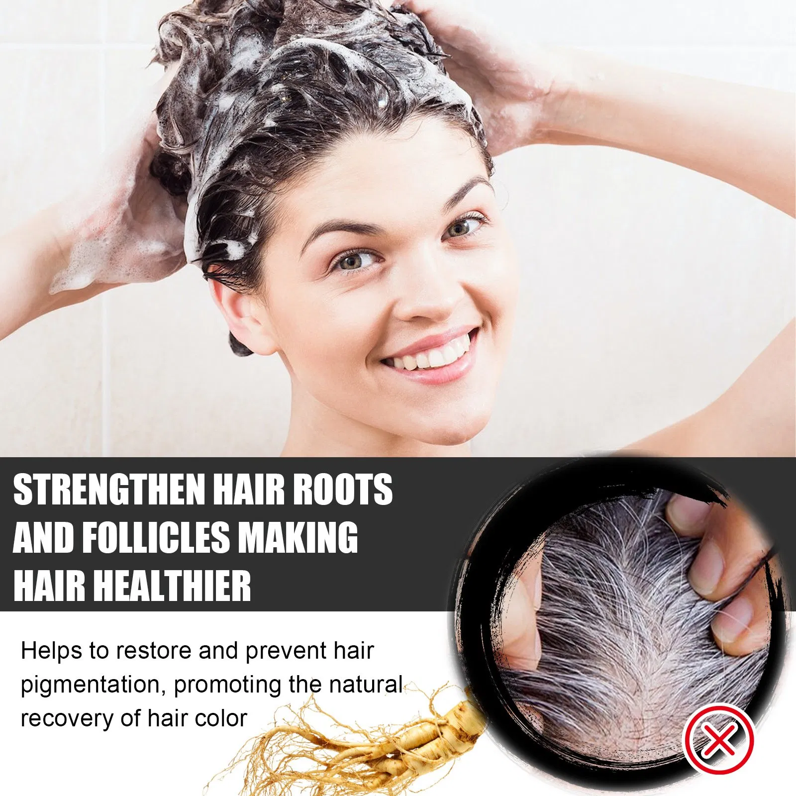 Hair Darken Shampoo Bar Black Hair Shampoo Soap Moisturizing Hair Cleaning Care Soap