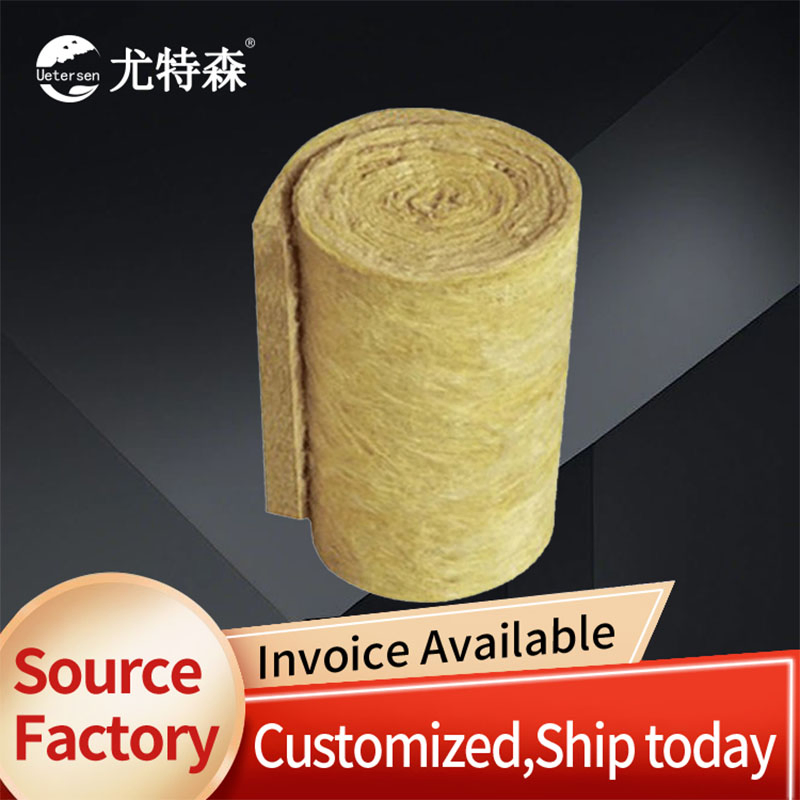 ISO Certified 60-150kg/M³ Thermal Insulation Felt Rockwool Roll for Building Steel Pipelines