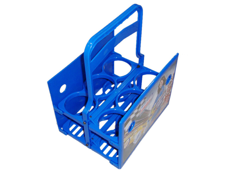 Advertising Foldable Plastic PP Beer Bottle Carrier with Stainless Steel Opener