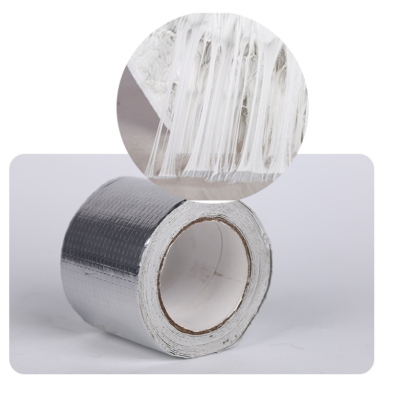 Black Colour Butyl Rubber Self- Adhesive Sealant Waterproof Aluminum Foil Tape for Roof Repair