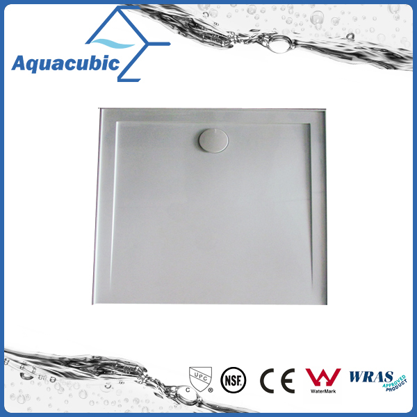 Sanitary Ware High Quality Square 90X90 SMC Bathroom Shower Base with Grate (ASMC9090-3)