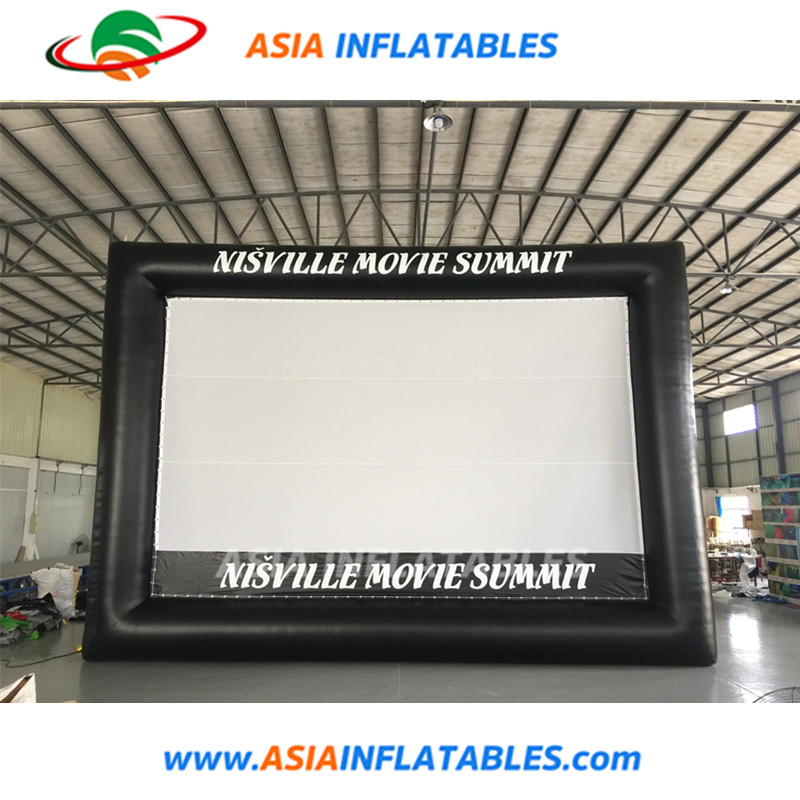 Backyard Family Inflatable Movie Screen Rear Projection Air Screen for Home Use