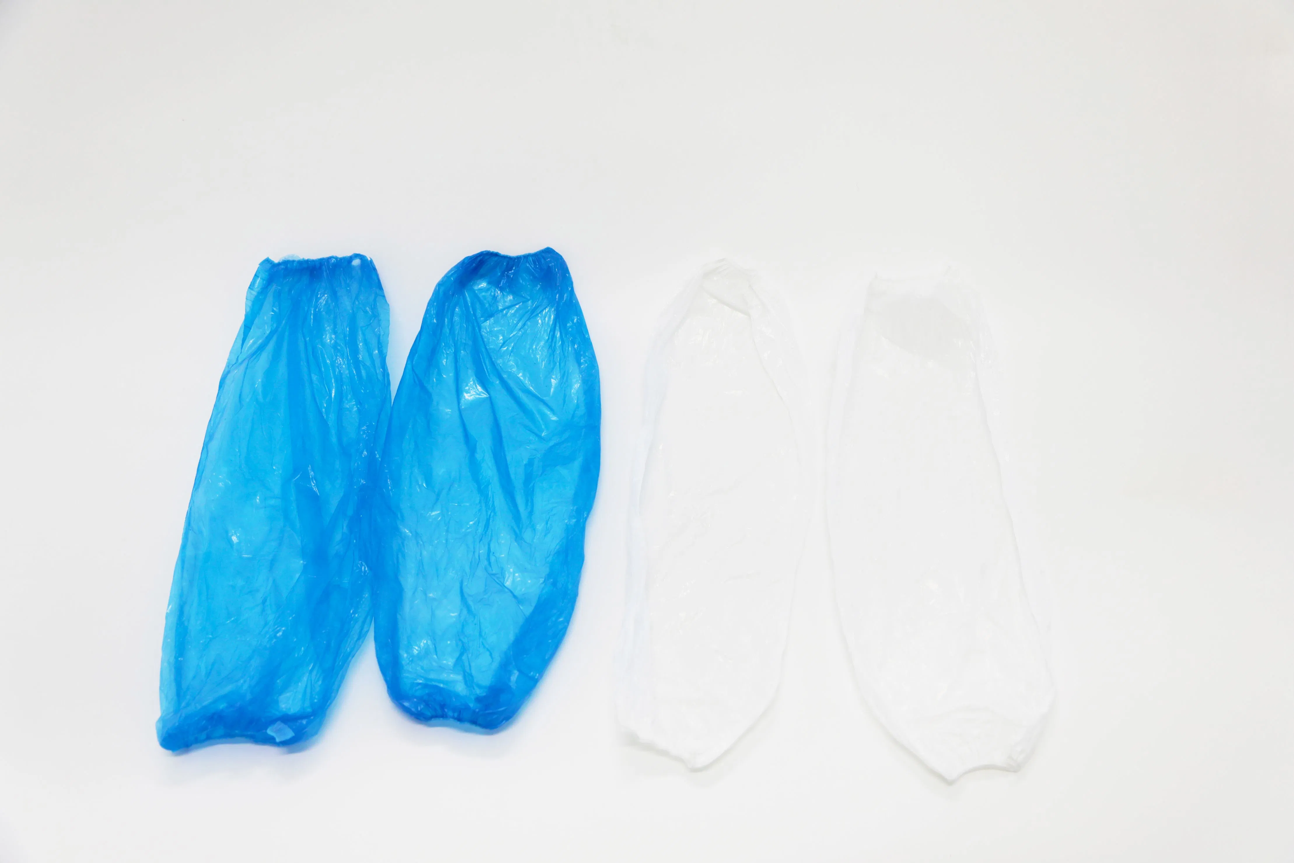 Plastic Oversleeves Disposable PE Sleeve Covers Blue Color Waterproof Arm Covers