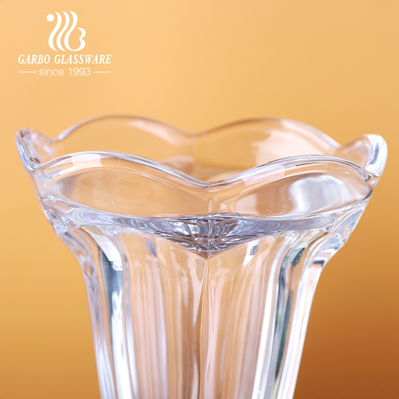 Crystal Ice Cream Cup Sundae Cups Dessert Bowl Coupe Glass Flower Design