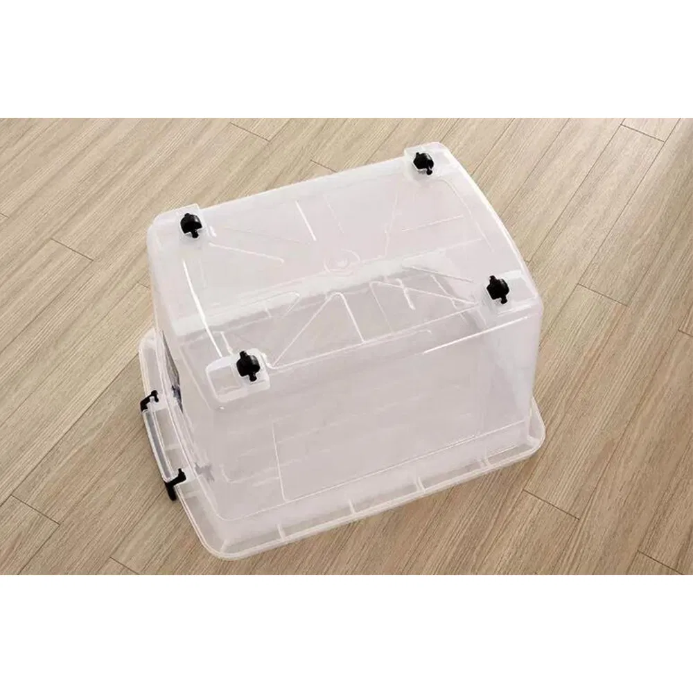 Multi-Purpose Clear 60liter Storage Plastic Box Transparent