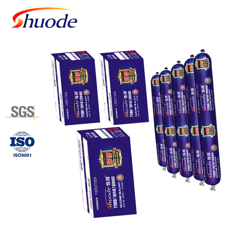 Waterproof Silicone Sealant for Glass, Custom Design, Black Finish