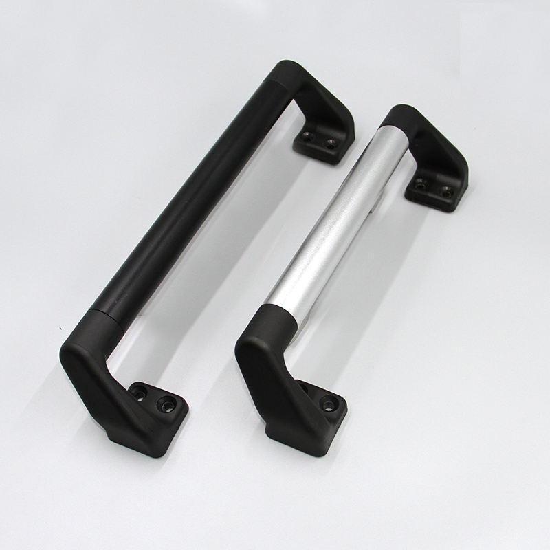 Aluminum Alloy Silver Black Door and Window Handle