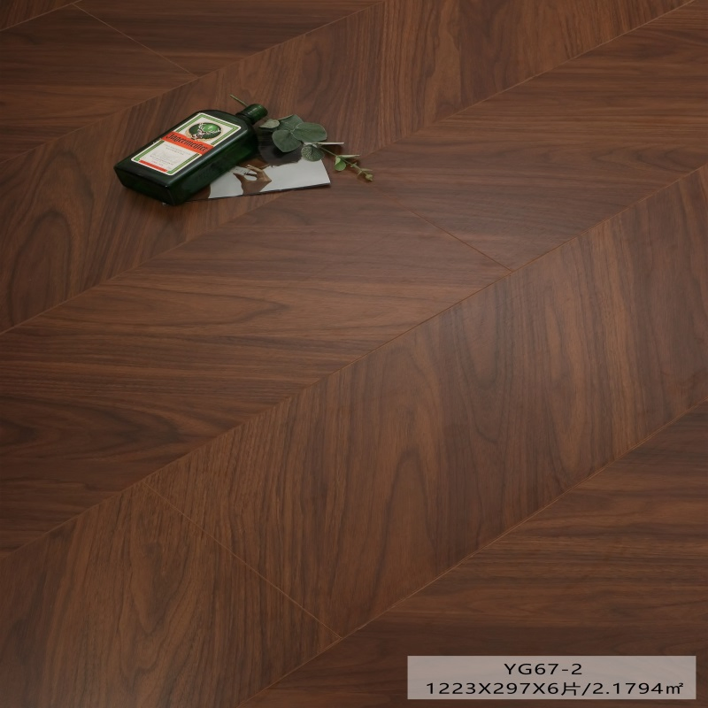 Modern Wooden Herringbone Floor Walnut Oak Engineered Wood Flooring