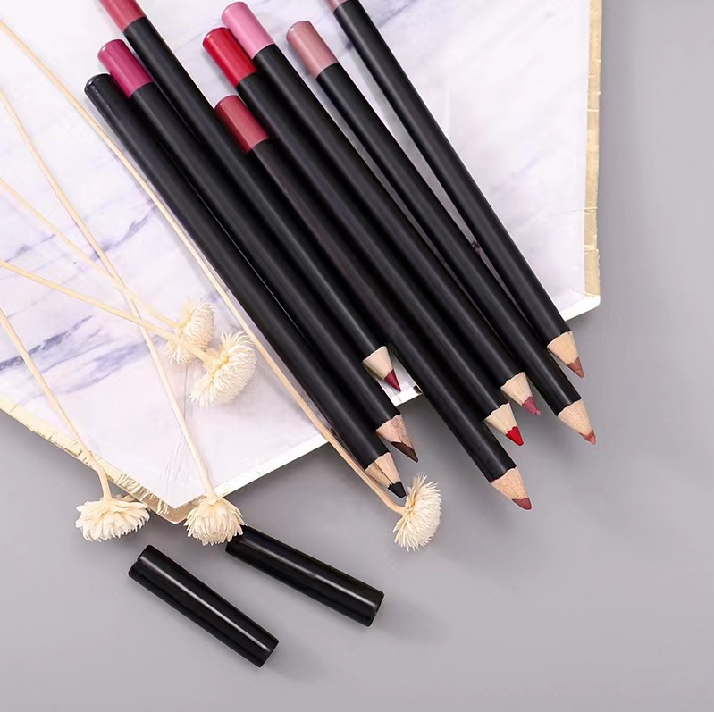 Lip Liner 20 Colors Custom Logo Vegan Cosmetics Lipliner Pencil Private Label
