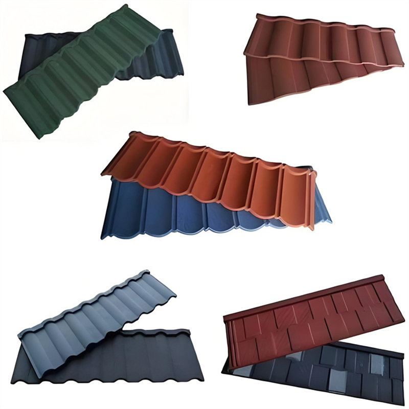 Best Selling Long Lasting Roofs Sheet Colorful Stone Coated Metal Roof Tile