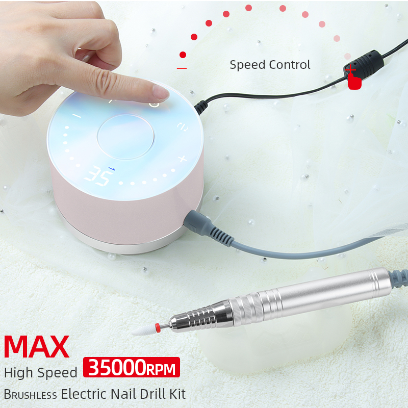 35000rpm Adjustable Manicure Nail File Drill Polisher