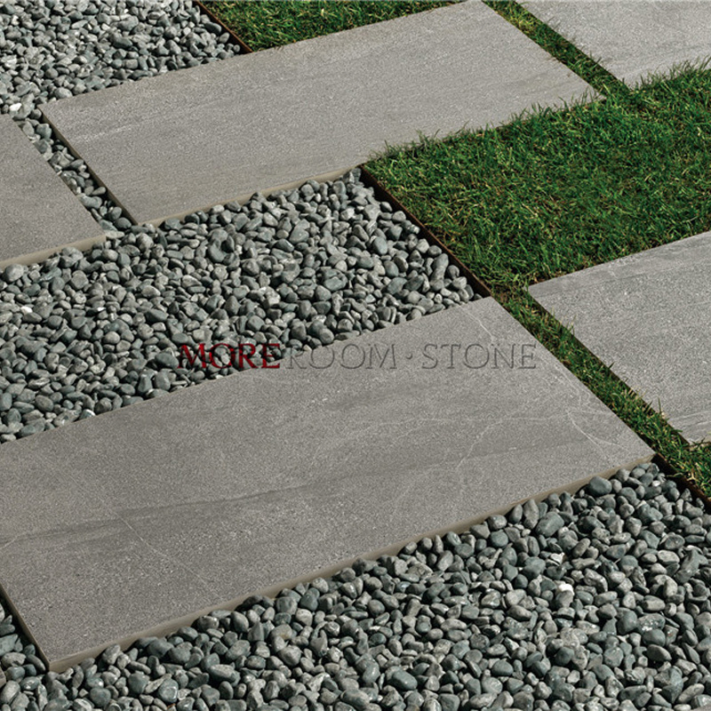 600X1200 Public Area Subway Walkway Floor Anti Skid Grey Porcelain Outdoor Tiles 20mm