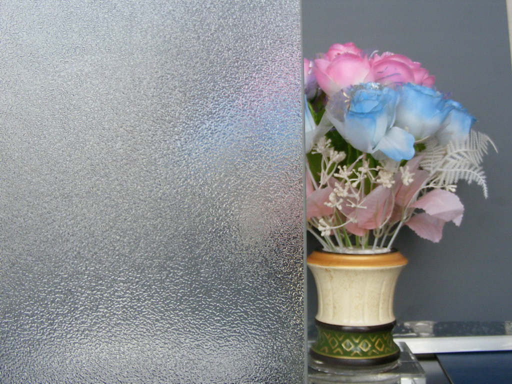 3mm-8mm Clear Figured Patterned Glass with Nashiji, Karatachi, Mistlite, Millennium, Morgon, Flora, Moru Optional Glass
