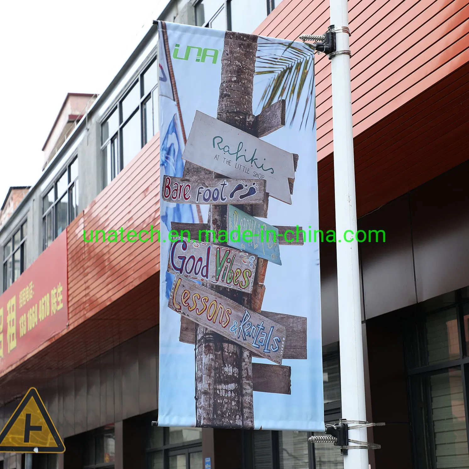 Street Lamp Pole Outdoor Advertising Banner Image Poster Bracket