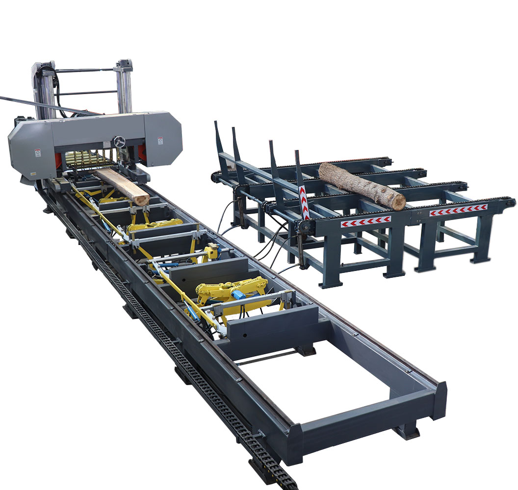 Станок ленточнопильный горизонтальный автоматический по дереву