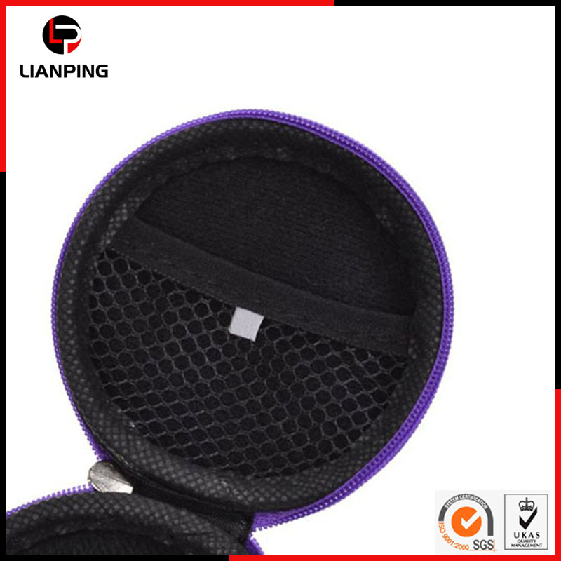 Чехол для наушников EVA ударопрочный с сетчатым карманом