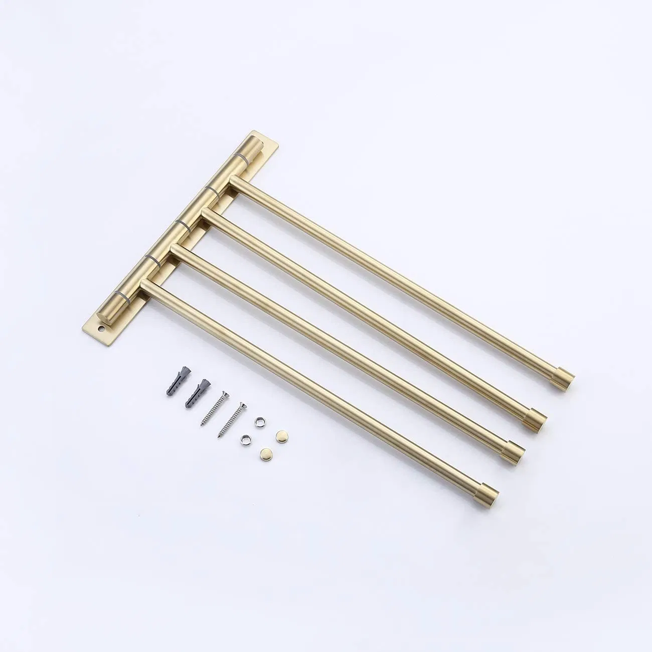 Поворотный полотенцесушитель настенный 4-х лучевой