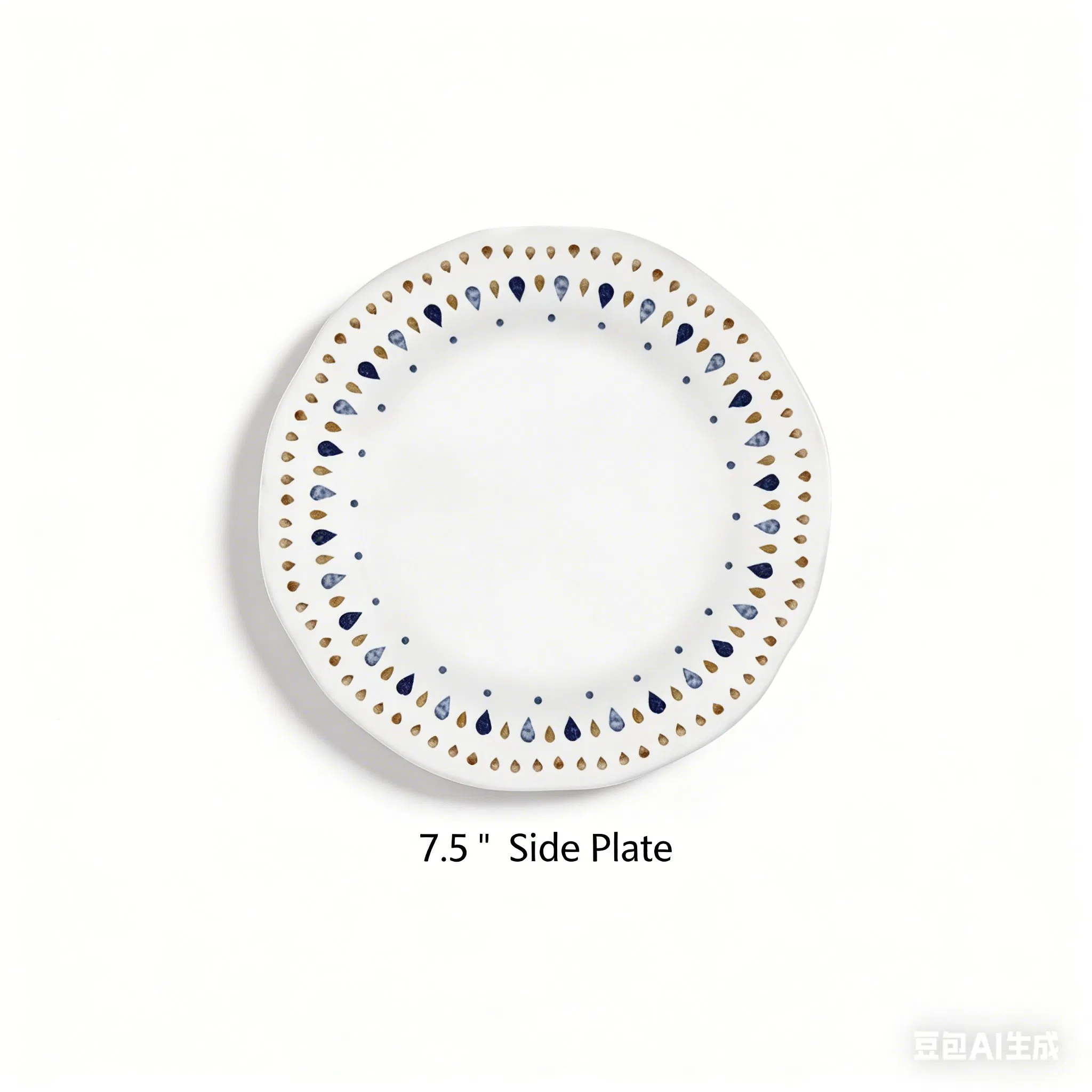 Middle East Style Ceramic Dinner Plate Set Side Plate Bowl Tableware