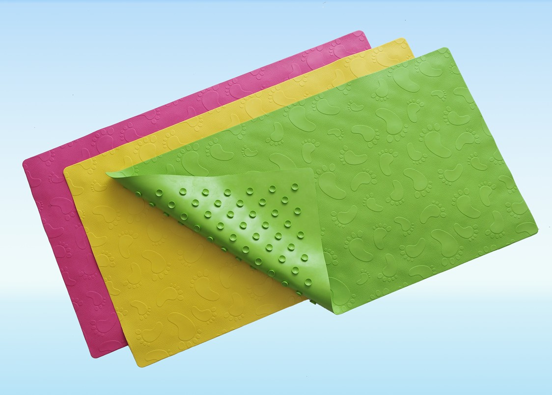 Customized Design Flower Shape Rubber Shower Mat for Home /Hotel