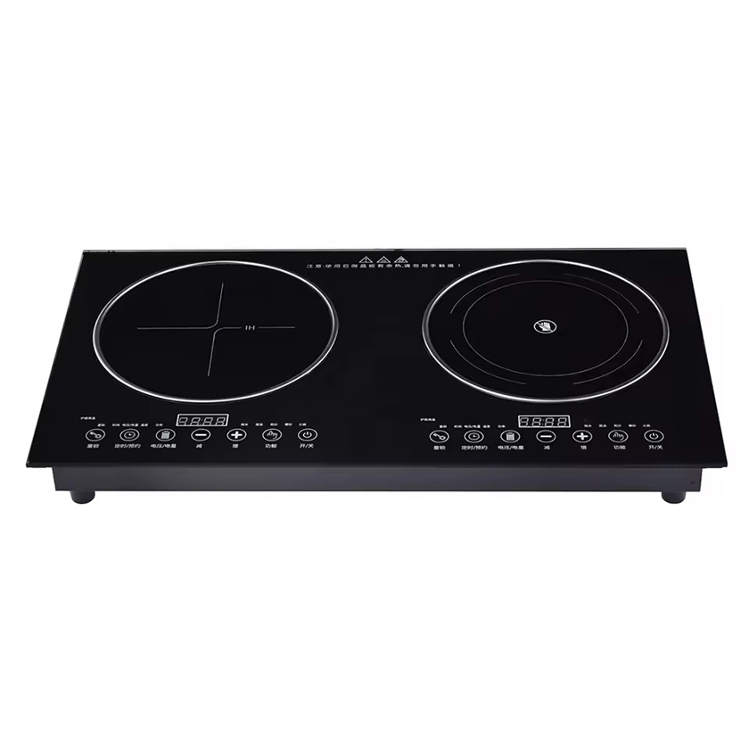 Double Burns Built-in Infrared Cooker, Sensor Black Ceramic 2 Burner Hob /Double Electric Hot Plate Cooker Price Touch Control