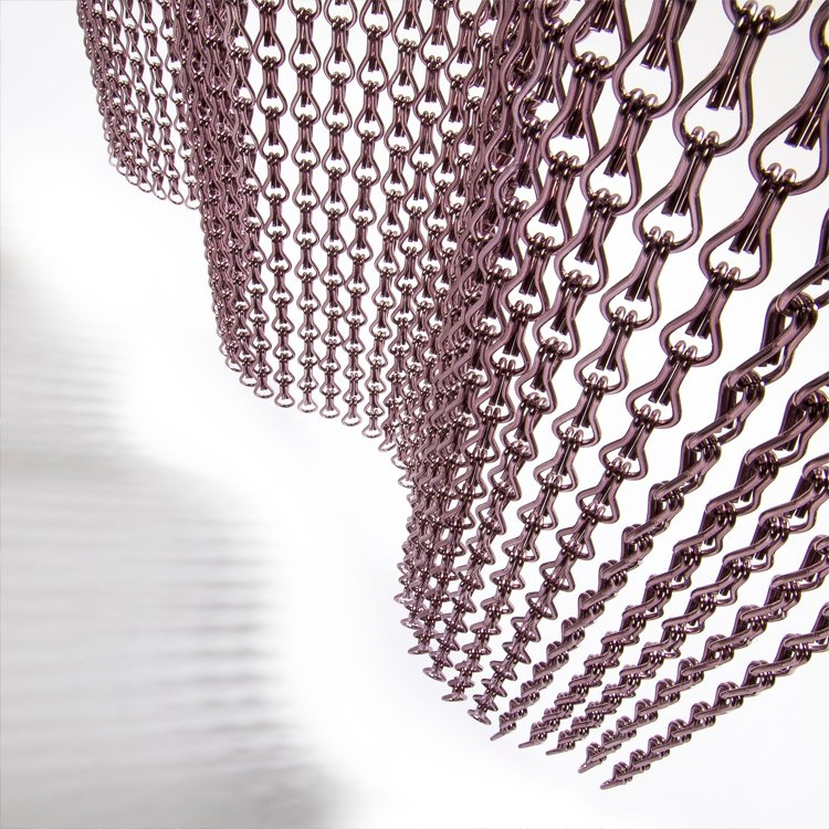 Decorative Metal Mesh Aluminum Chain Link Curtain Metal Mesh Curtain for Space Divider