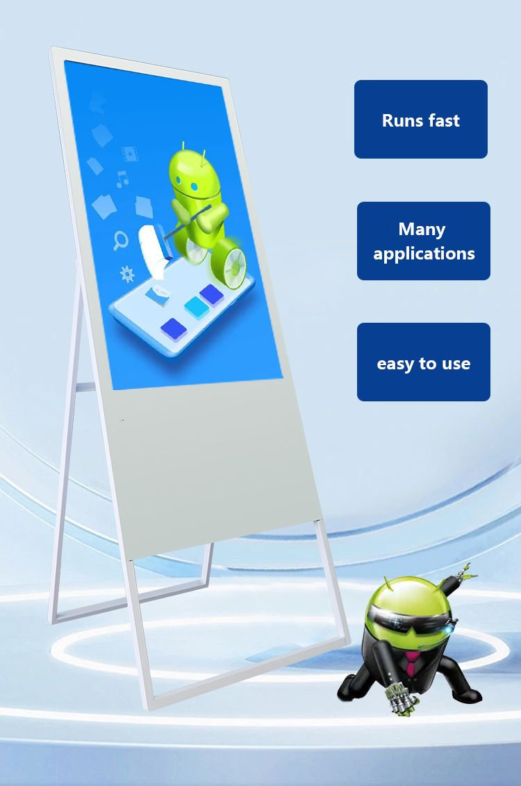 55-дюймовый напольный LCD дисплей с Android и сенсорным экраном