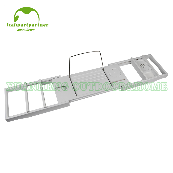 Elegant Bamboo Bath Caddy with Wine Holder for Relaxing Soaks