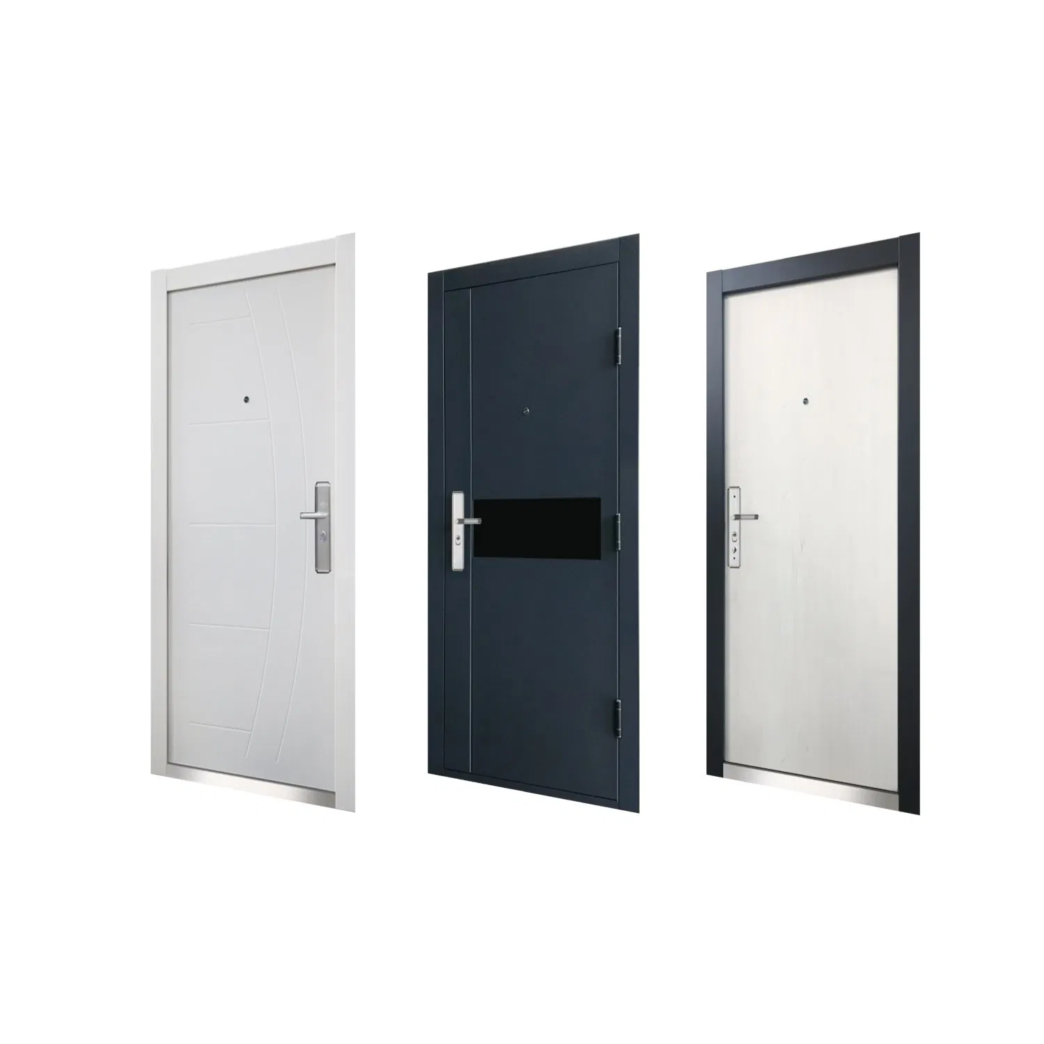 European Design Modern Steel Door Outside Anti Theft Metal Security Doors
