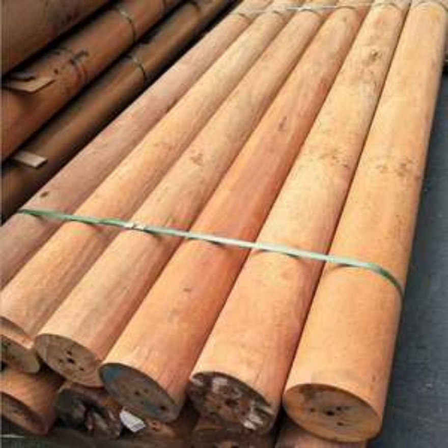 Landscape Garden Round Wood Pillar