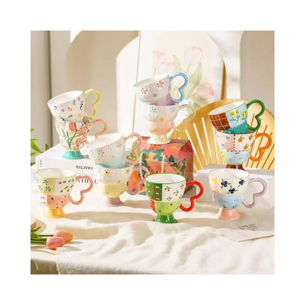 Hot Selling Mug Breakfast Coffee Milk Cup 2 Porcelain Ceramics Tableware