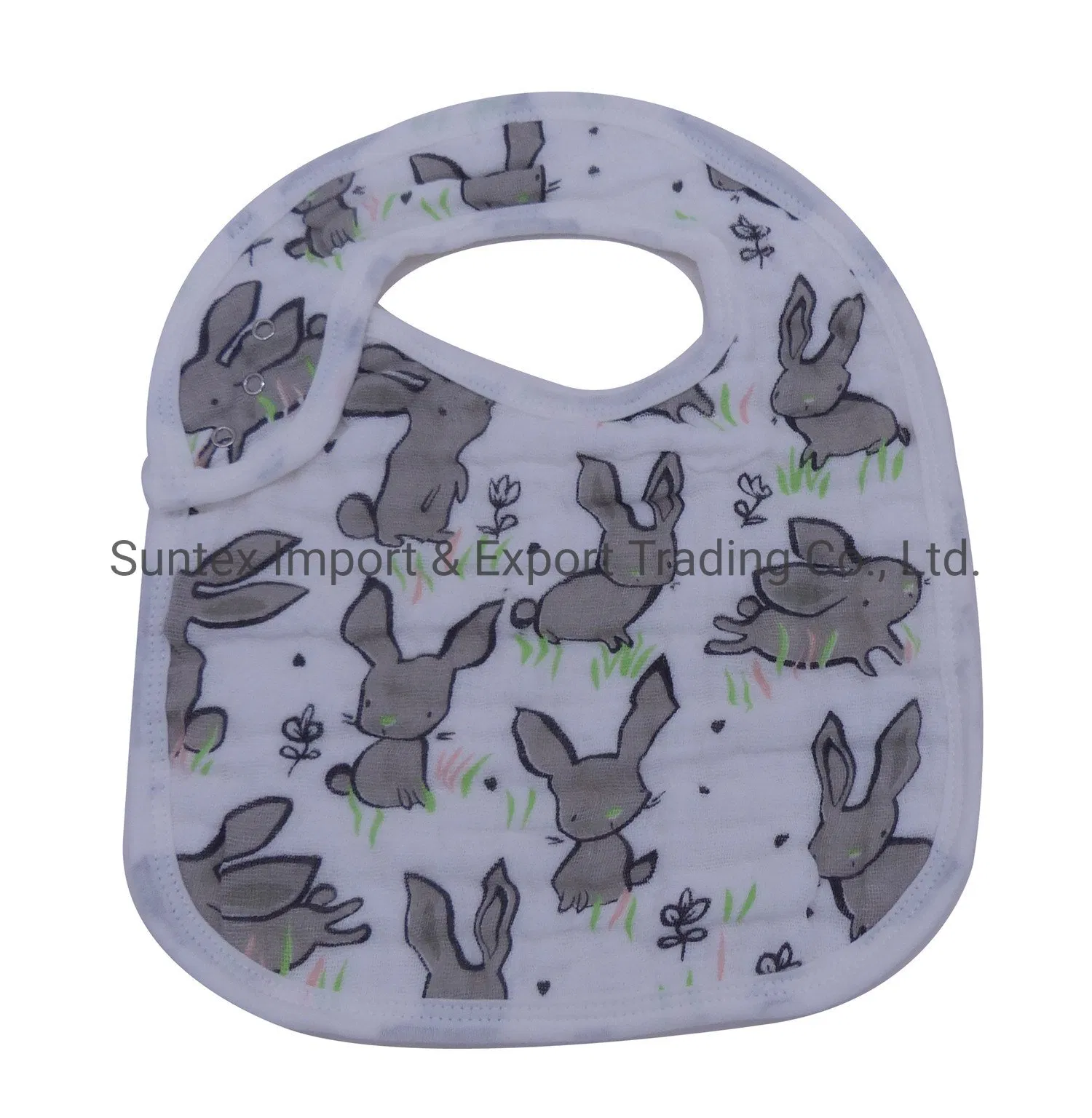 Soft and Stylish Newborn Baby Cotton Muslin Snap Bibs