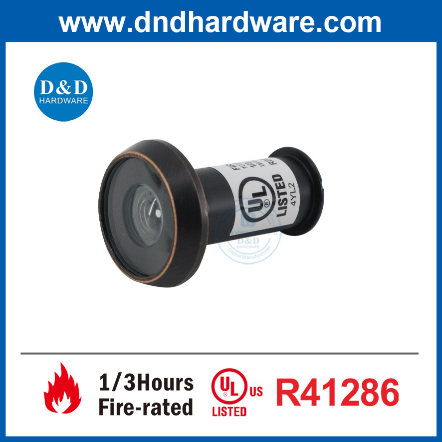 UL Fire Rated Security Brass Peephole Glass Lens Modern Door Viewer Manufacturer