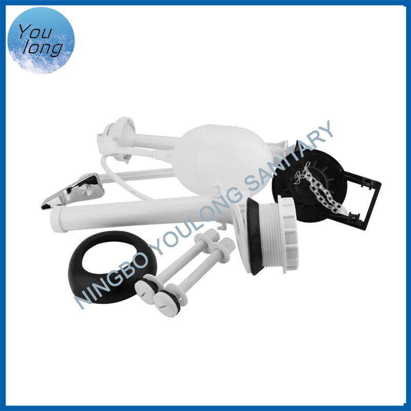 Hot Selling 2PCS Wc Flush Valve for Mexico Water Tank Fittings Set