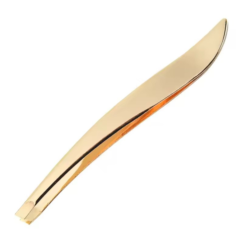 Grooming Makeup Artist Eyebrow Plucking Beard Trimming Mustache Shaping Slant Tip Tweezers
