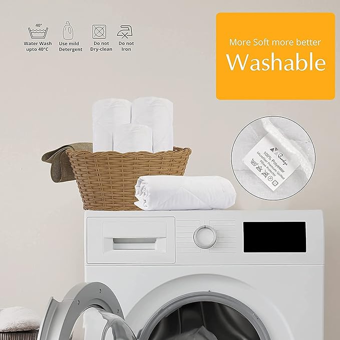 High Quality Wholesale Elastic 4 Corners Mattress Cover Mattress Pad Machine Washable