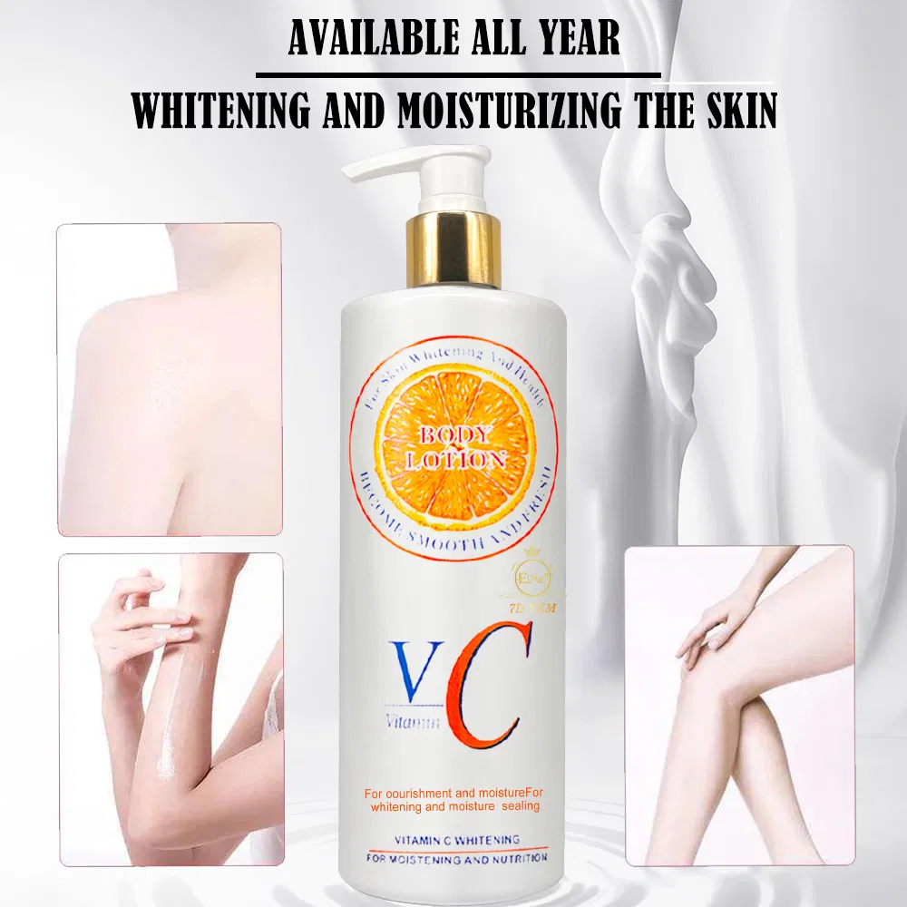 Own Brand Skin Whitening Lemon Body Lotion Removes Melanin Anti-Aging Vitamin E Body Lotion