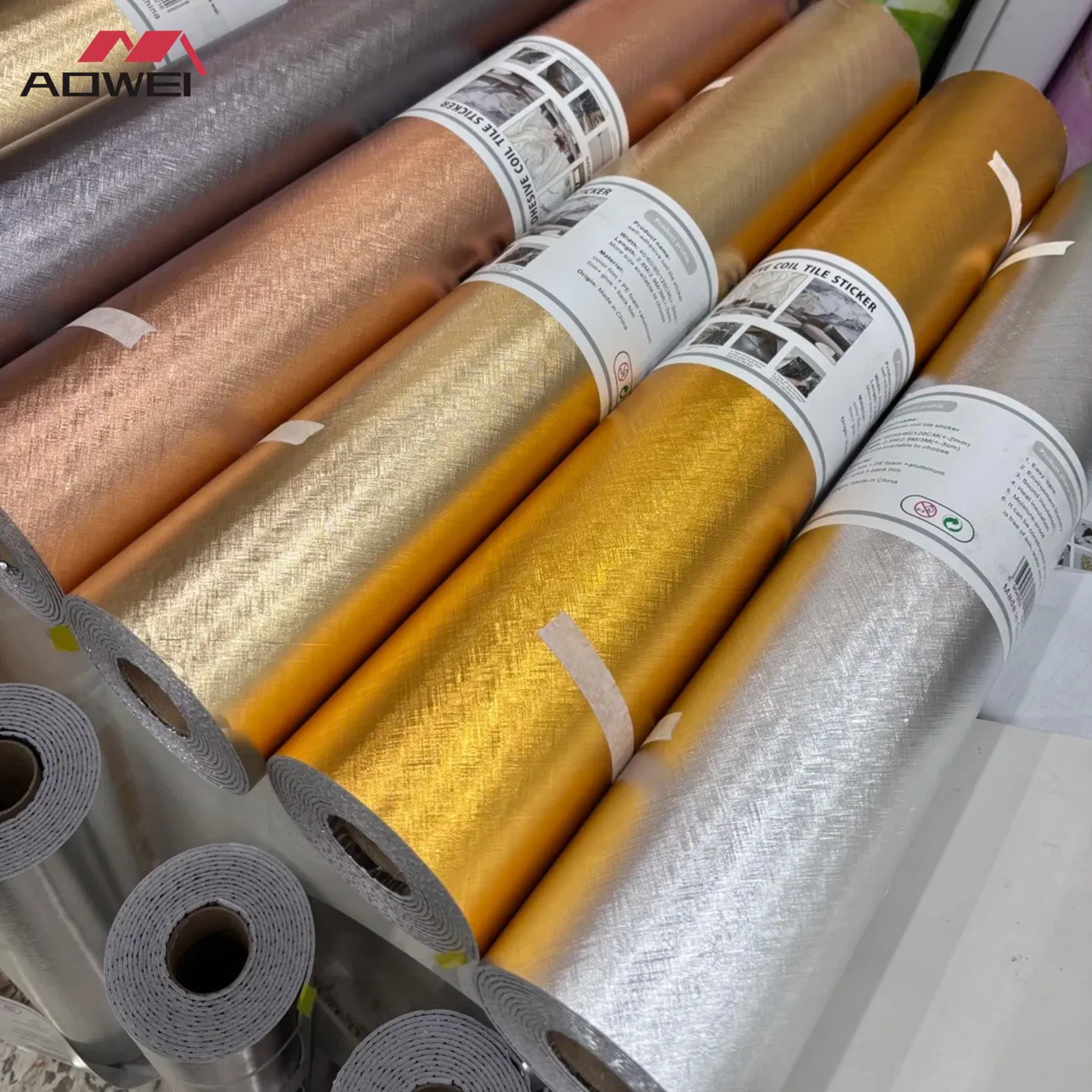 Waterproof Marble Self Stick Wallpaper for Kitchen Bathroom