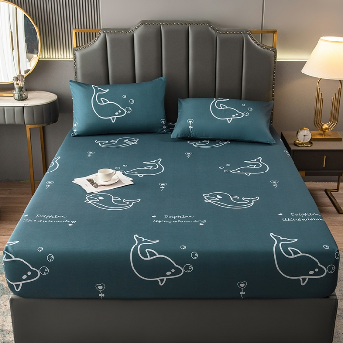 Waterproofing Bedding Set Reversible Fleece Mattress Protector Cover