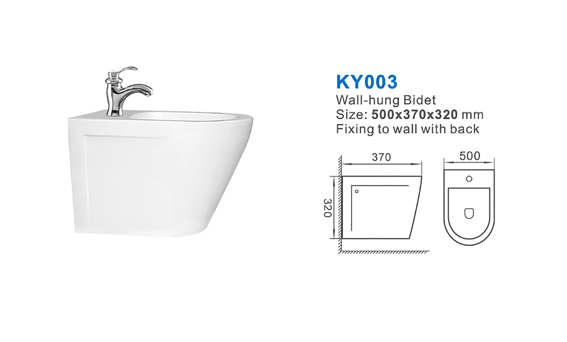 Chaozhou Manufactory Sanitary Ware Wall Hung Bidet Bathroom