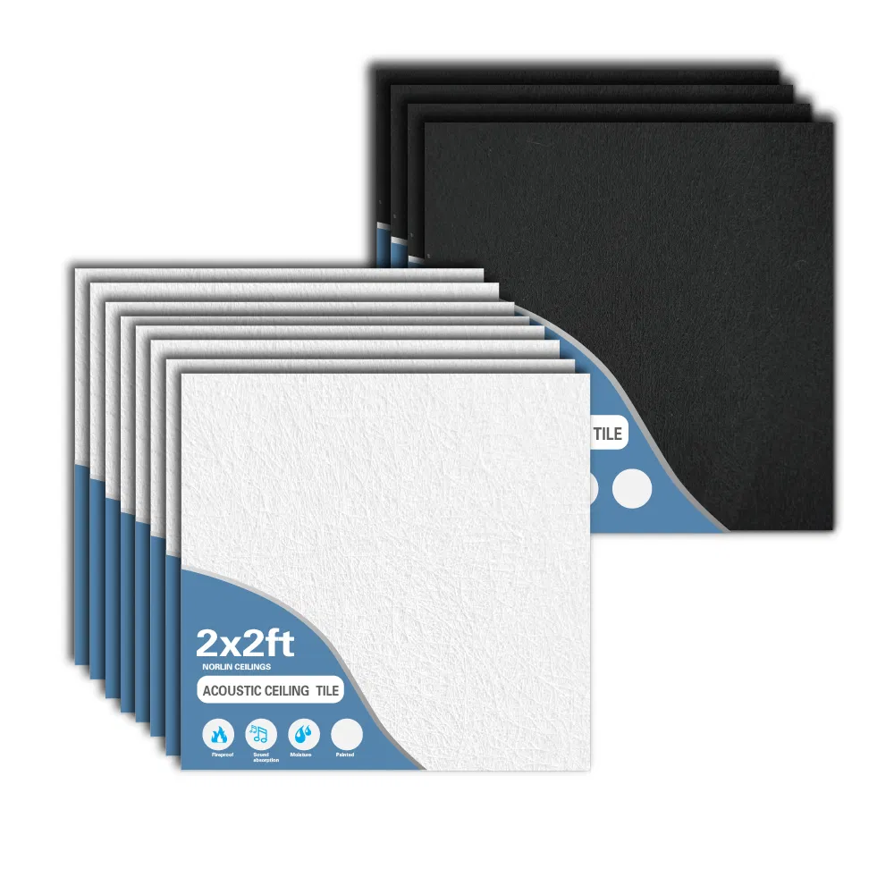 High Quality in China Factory Direct Rock Woolnrc 0.9 40mm Soundproof Suspended Ceiling Tiles for Offices